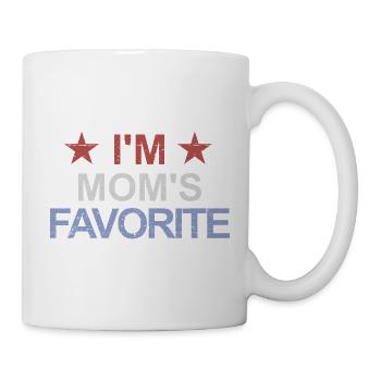 Favorite child I'm Mom's favorite Mom's Lieblin - Mug - white - Right