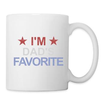 Favorite child I'm dad's favorite dad's darling dad's darling - Mug - white - Right