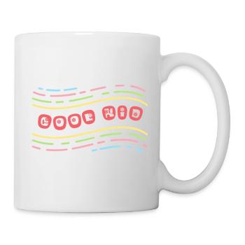 Cool Kid mit Blumen - Tasse - Weiß - Rechts