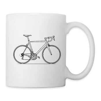 Rennrad Liebe auf zwei Rädern Biker - Tasse - Weiß - Rechts