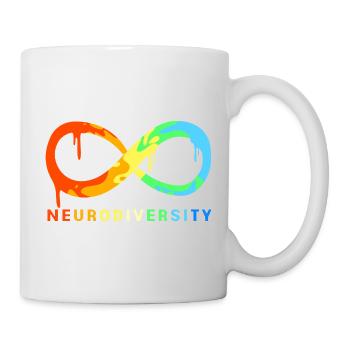 Neurodiversity Autismus Gehirn ADHS Asperger - Tasse - Weiß - Rechts