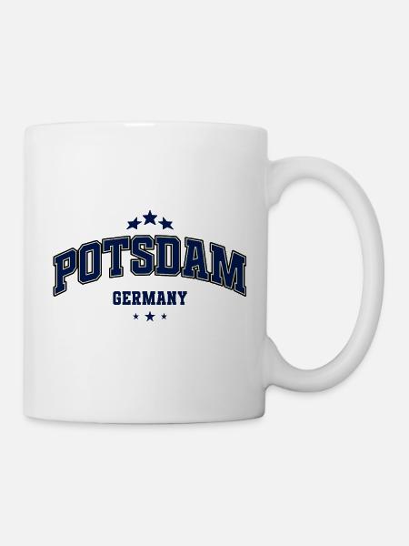 Potsdam Deutschland Emblem - Tasse - Weiß