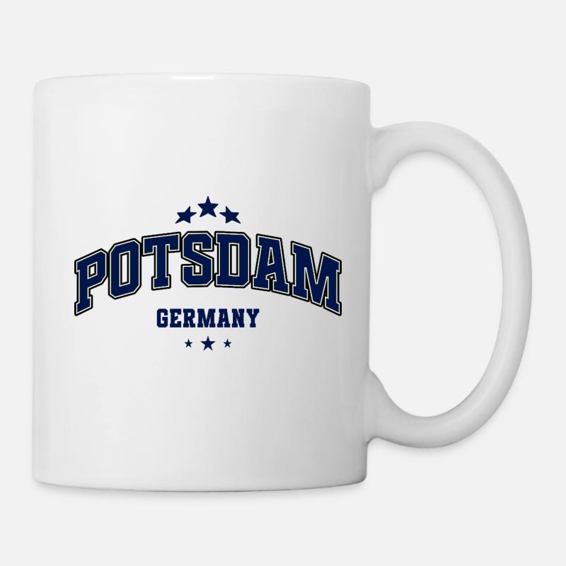 Potsdam Deutschland Emblem - Tasse - Weiß