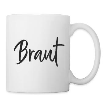 Braut Handlettering Design - Tasse - Weiß - Rechts