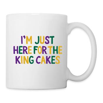 I'm Just Here for the King Cakes Mardi Gras Fun - Mug - white - Right