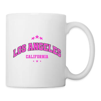 Los Angeles Neon Pink Lettering - Mug - white - Right