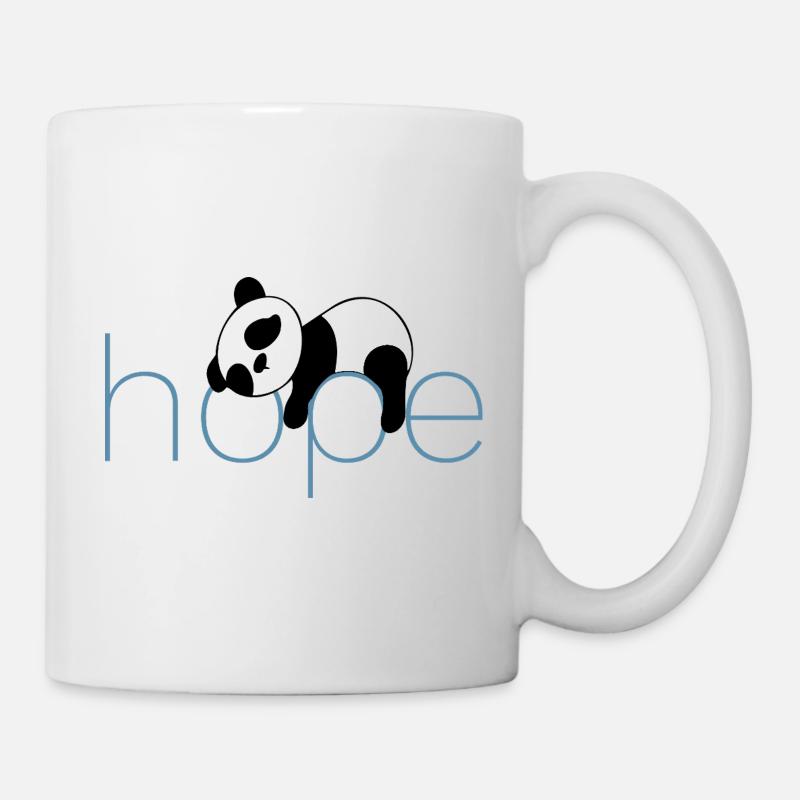 Hoffnung in Pandas - Tasse - Weiß