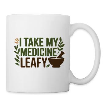 Herbalist I Take My Medicine Leafy Professional  - Mug - white - Right