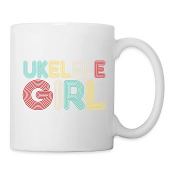 Hawaiian Ukulele Uke Retro 70s - Mug - white - Right