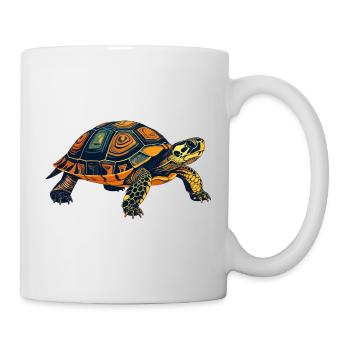 Motif du portrait de la tortue - Mug blanc - blanc - Droite