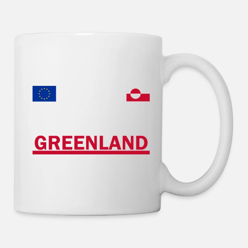 Je Soutiens Groenland -  Greenland  - Mug blanc - blanc