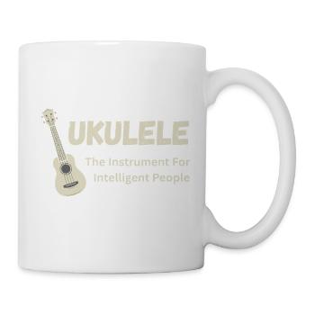 Ukulélé pour personnes intelligentes - Musicien drôle - Mug blanc - blanc - Droite