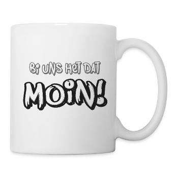 Moin – Bi uns het dat - Mug blanc - blanc - Droite