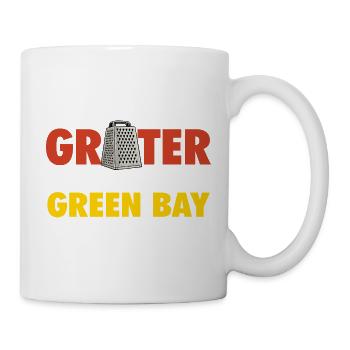 Wortspiel mit der lustigen Rivalität zwischen Rissen und Tiger Than Green Bay - Tasse - Weiß - Rechts