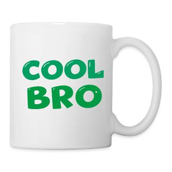 Bro Vert Audacieux - Mug blanc - blanc - Droite