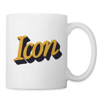 Retro Icon Font Logo - Mug - white - Right