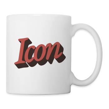 Retro Icon Script in Autumn Orange - Mug - white - Right