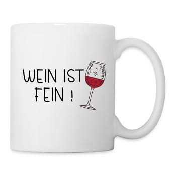 Wein ist fein! Sommergetränk - Tasse - Weiß - Rechts