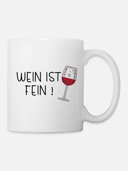 Wein ist fein! Sommergetränk - Tasse - Weiß