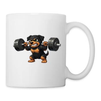Combinaison de fitness de Stylistique de Griffweiler dessin animé Rottweiler - Mug blanc - blanc - Droite