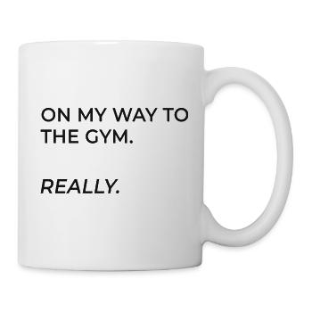 On My Way To The Gym. Really. - Mug - white - Right