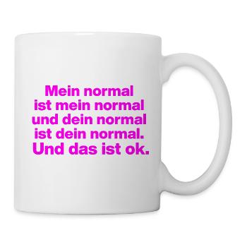 MON NORMAL EST MON NORMAL, LE TIEN VA BIEN ✌️ - Mug blanc - blanc - Droite