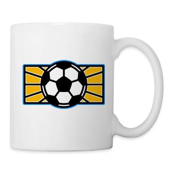 Football Pop Art Logo - Mug blanc - blanc - Droite