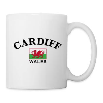 Cardiff, Wales - Tasse - Weiß - Rechts
