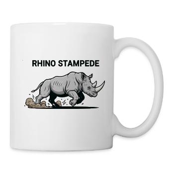 Nashorn-Stampede Wildnashorn - Tasse - Weiß - Rechts