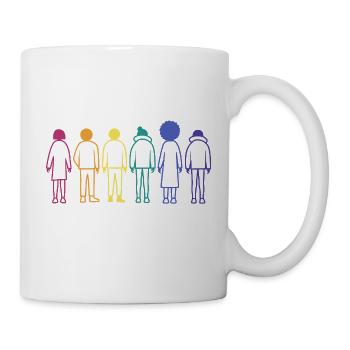 Queer Gender Vielfalt Gay pride LGBT - Tasse - Weiß - Rechts