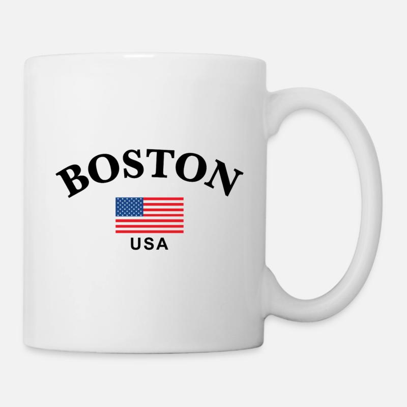 Boston, États-Unis - Mug blanc - blanc