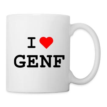 I love Genf - Ich liebe Genf - Tasse - Weiß - Rechts