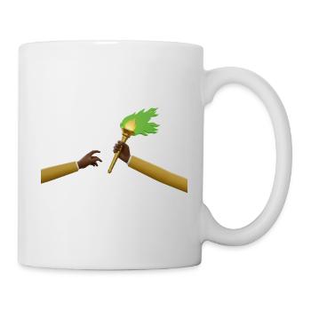Kongo – Übergang der Flamme Zaire - Tasse - Weiß - Rechts
