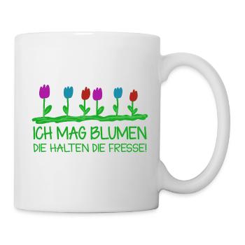 Jardin du jardin des jardins Drôles de fleurs - Mug blanc - blanc - Droite