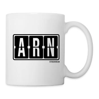 Stockholm ARN, sweat à capuche souvenir de la ville, t-shirt, casquette - Mug blanc - blanc - Droite