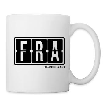 Frankfurt FRA, City Souvenir Hoodie, Tasche, Cap - Tasse - Weiß - Rechts
