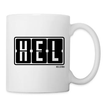 Helsinki HEL , City Souvenir Tasche, Socken, Mug - Tasse - Weiß - Rechts
