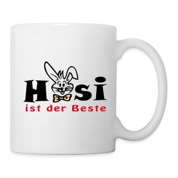 Hasi ist der Beste  Ostern - Tasse - Weiß - Rechts