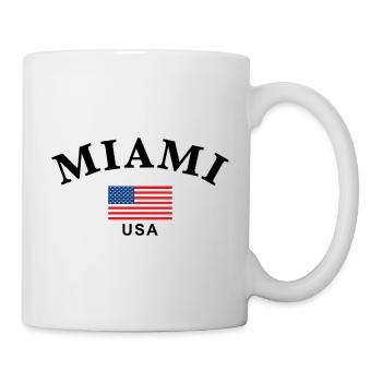 Miami, USA - Tasse - Weiß - Rechts