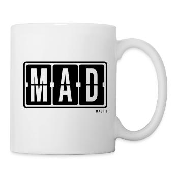 Madrid MAD, City Souvenir Hoodie, T-shirt, Cap - Tasse - Weiß - Rechts