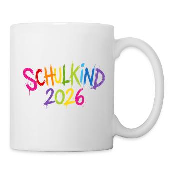 Schulkind 2026 - Tasse - Weiß - Rechts