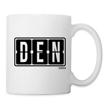Denver DEN, City Souvenir Hoodie, T-Shirt, Tasse - Tasse - Weiß - Rechts
