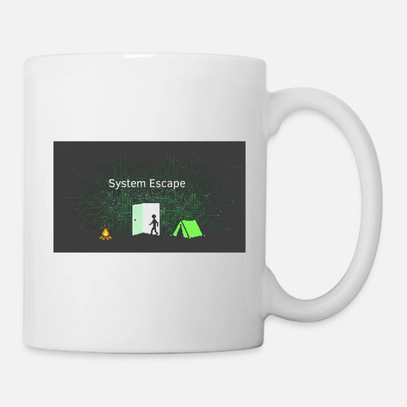 Évasion du système - Mug blanc - blanc