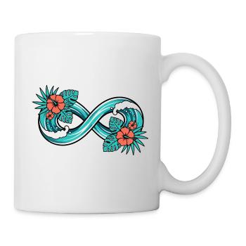 Unendliche Tropenwelle - Tasse - Weiß - Rechts