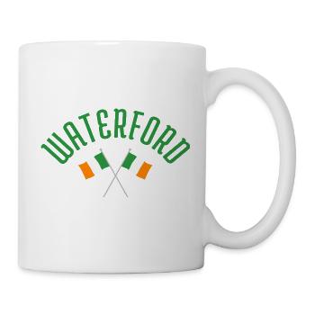Emblème des drapeaux irlandais de Waterford - Mug blanc - blanc - Droite