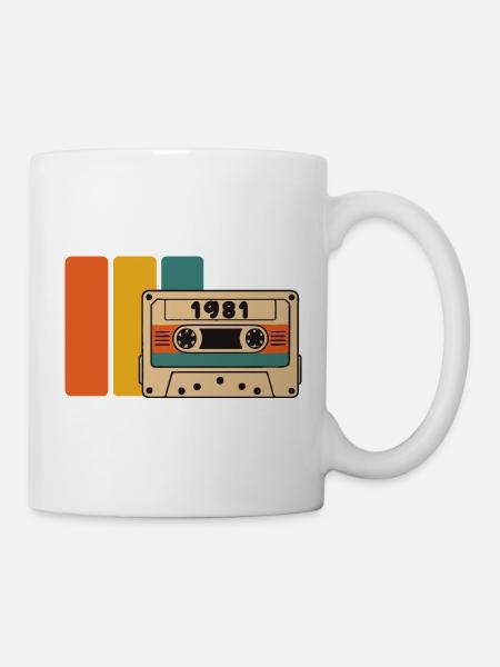 Geburtstag 1981 1981 Geboren 1981 Geburtstag - Tasse - Weiß