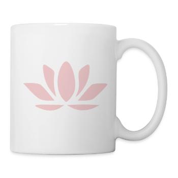 Lotus Flower Lotus Flowers Pastel Flower Blossom Yoga - Mug - white - Right
