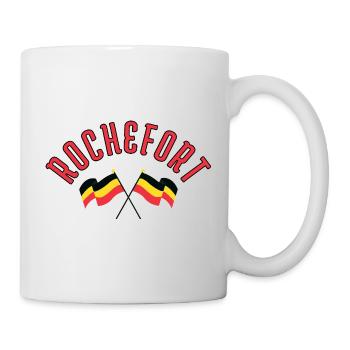 Drapeaux de Rochefort en Belgique - Mug blanc - blanc - Droite