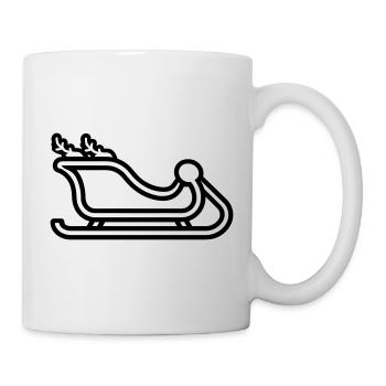 Santa's sleigh - Mug - white - Right