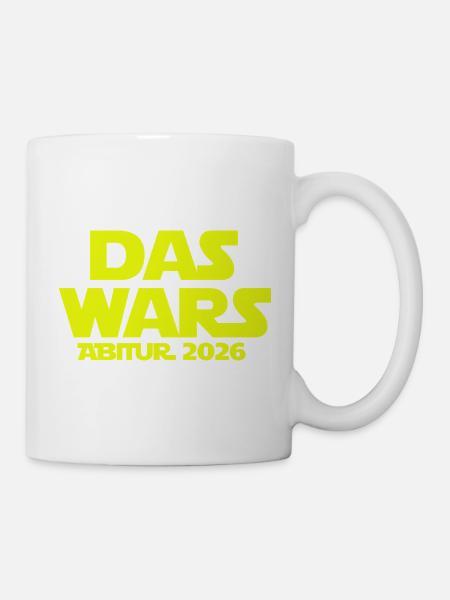 das_wars_abi_2026_abitur_geschenk_shirt_gymnasi - Mug blanc - blanc